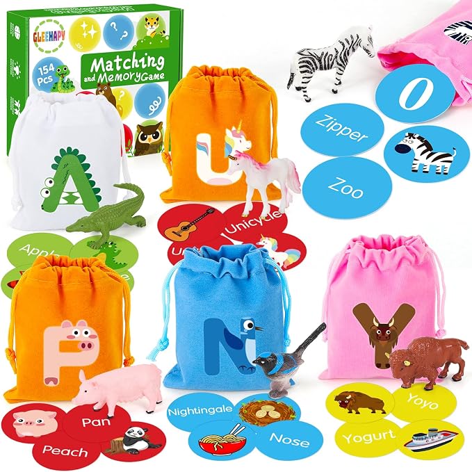 Alphabet Learning Toys for Toddlers, Word Work Small Group Set by GLEEHAPY
