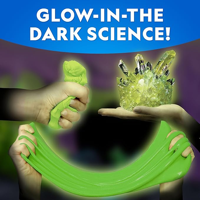 NATIONAL GEOGRAPHIC Mega Science Kit - Glow in The Dark Lab with Crystal Growing Kit, Slime Making, Glowing Putty, and More Science Experiments, Slime Kit for Boys and Girls (Amazon Exclusive) - Image 3