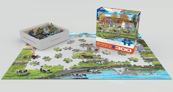 Farm by Lake Family Puzzle 300pc - Image 3