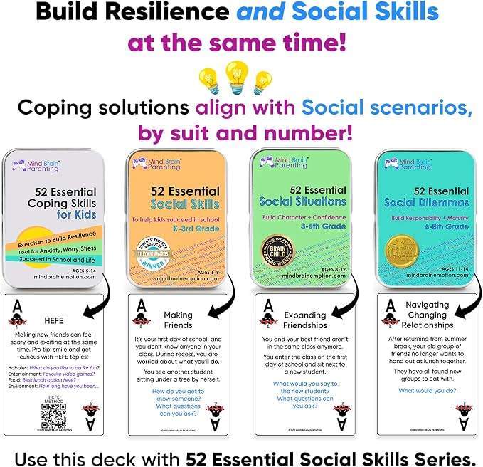 Mind Brain Emotion 52 Essential Social Skills Lessons & Teaching Tool Kit - Social Emotional Learning Activities for Parents, Teachers, School Counselor (Kindergarten, Elementary Kids) - Image 5