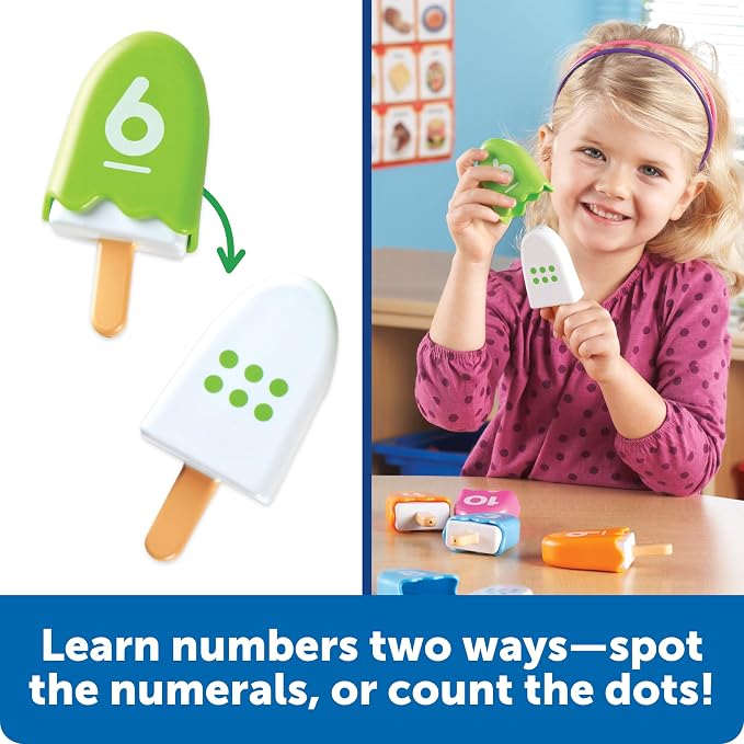 Learning Resources Smart Snacks Number Pops - Sorting Toys, Stacking Montessori, Classroom Must Haves, Math Manipulatives, Matching Games, Fine Motor Preschool, Speech Therapy - Image 3