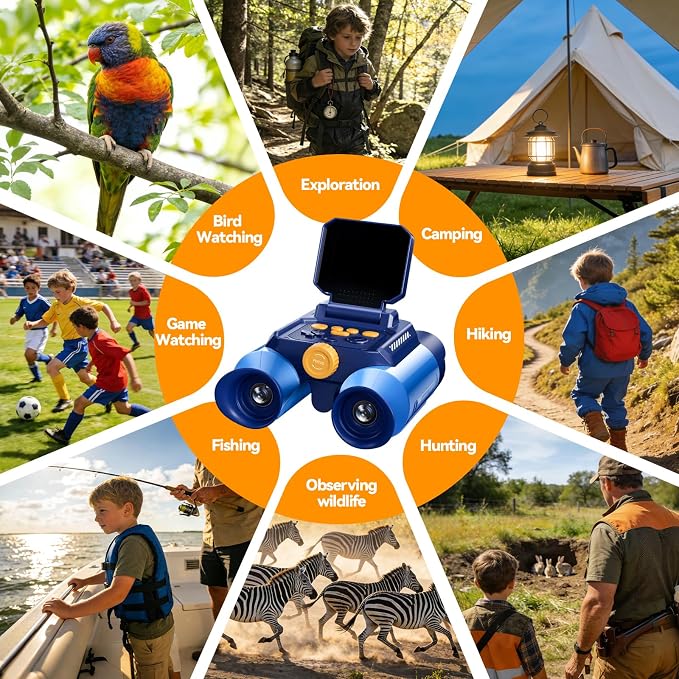 Binoculars for Kids with Night Vision - 48MP FHD Digital Camera Telescope - Image 8