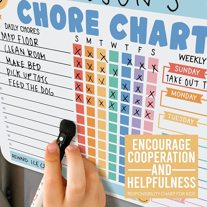 Magnetic Chore Chart for Kids Multiple Kids Chore Board for Home and School - Image 8