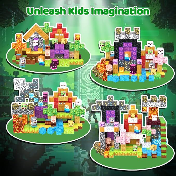 300PCS Magnetic Blocks, Building Cubes, Boys Kids Gifts Toys - Image 5