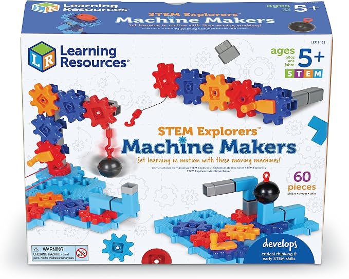 Learning Resources STEM Explorers Machine Makers - 60 Pieces, Ages 5+, Building Montessori Toys, Engineering Activities, Fine Motor Skills - Image 8