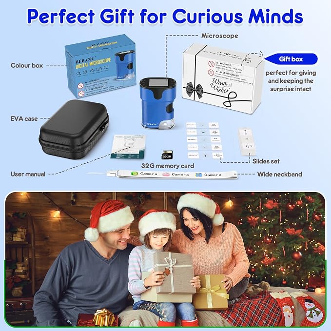 Kids Digital Microscope STEM Toy: Complete Science Gift Kit for Ages 4-12 - Image 6