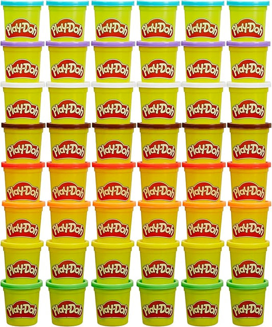Play-Doh Bulk Pack of 48 Cans, 6 Sets of 8 Modeling Compound Colors, 3oz, Back to School Gifts & Prizes for Students & Classroom, Preschool Toys for Kids, Ages 2+ (Amazon Exclusive) by Unknown