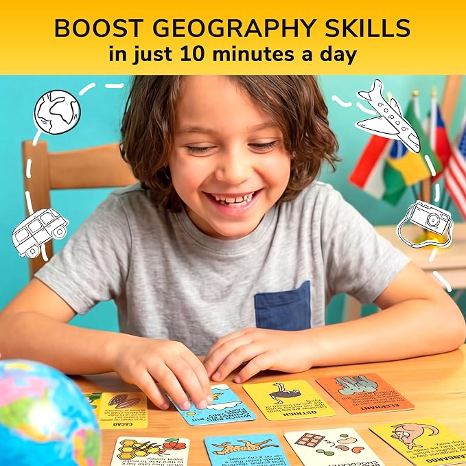 Quokka Trivia Games for Kids - Geography, Culture and Fun Facts Card Game - Image 5