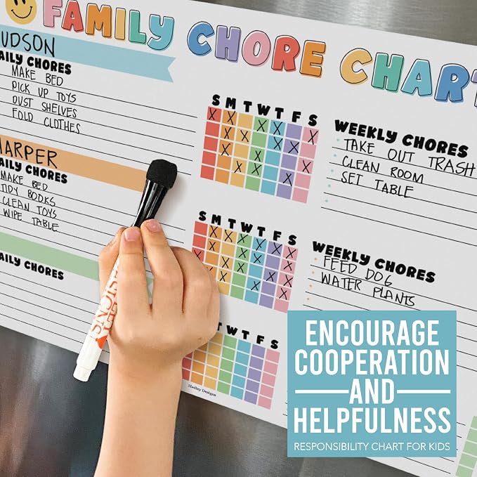 Magnetic Chore Chart for Kids Multiple Kids, Chore Board Adults and Teens - Image 7
