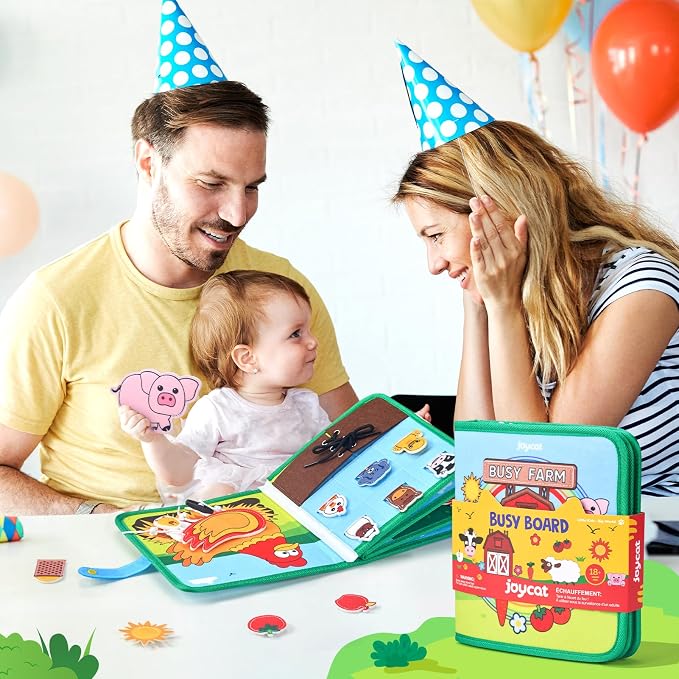 JoyCat Farm Busy Book for Toddlers 3 Year Old, Montessori Quiet Book - Image 8