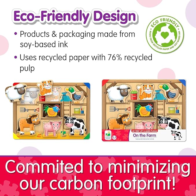 The Learning Journey: My First Lift & Learn - On The Farm – Early Active Puzzle Intellectual Development - Boys & Girls Puzzle Play Toddler Toys & Gifts for Ages 2-5 Award Winning - Image 9