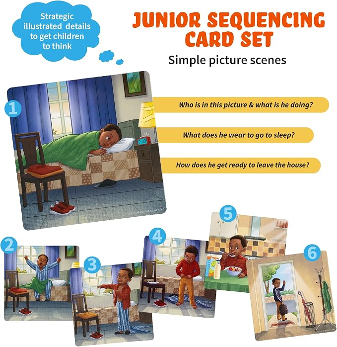 SPARK INNOVATIONS Sequencing Cards, Speech Therapy, Autism Therapy, SEL, Problem Solving, Social Skills, Picture Cards, ESL, English Language Learners (Set 2) - Image 2