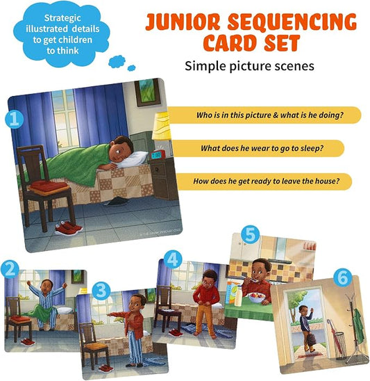 SPARK INNOVATIONS Sequencing Cards, Speech Therapy, Autism Therapy, SEL, Problem Solving, Social Skills, Picture Cards, ESL, English Language Learners (Set 2) - Image 2
