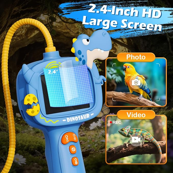 Kids Endoscope Borescope Toys, Snake Scope Camera with Light for Kids, Outdoor Exploration STEM Science Educational Toy Gifts for 4 5 6 7 8 9 10 Year Old Boys Girls - Image 4