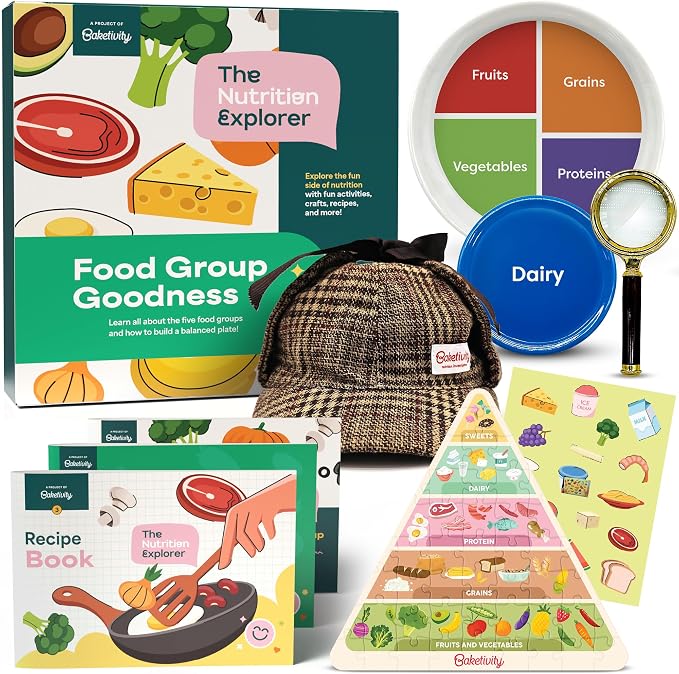 Baketivity Nutrition Explorer Kit STEM Learning Birthday Gifts for Kids by Baketivity