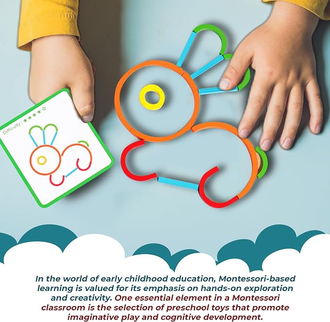 puzgic Stem Kids Toys for Creative Learning Building Educational Resources Kids Toy for Preschool and Kindergarten 3 4 5 6 Years Old Boys and Girls Brain Teaser Smart Sticks Toys - Image 2