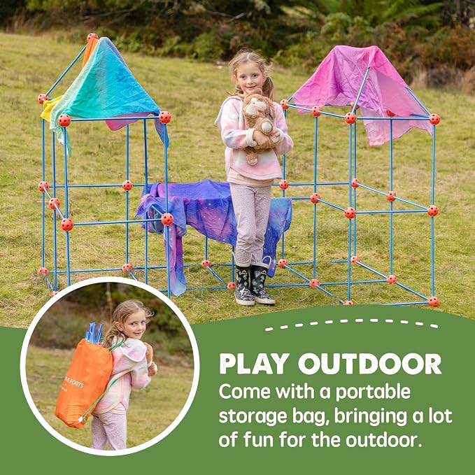 Tiny Land Fort Building Kit for Kids Ages 4-12, STEM Building Toy - Image 3