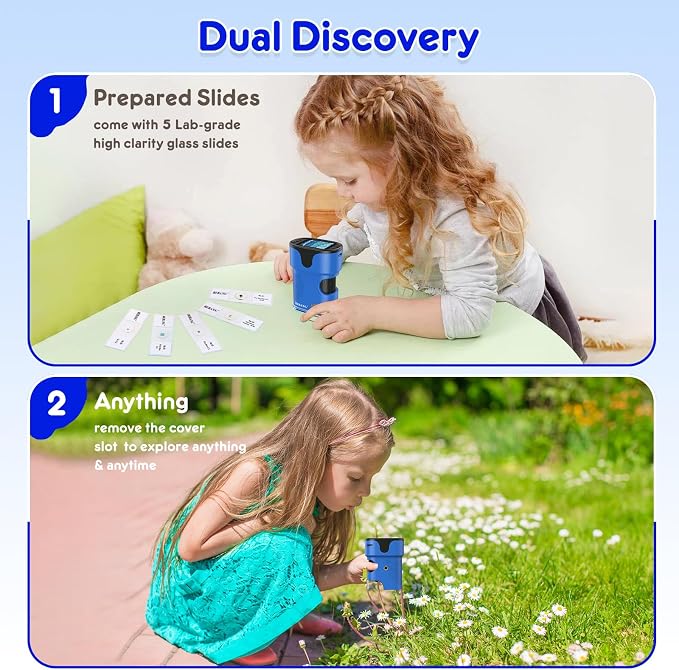 Kids Digital Microscope STEM Toy: Complete Science Gift Kit for Ages 4-12 - Image 5