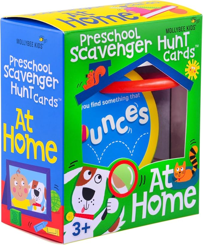 MOLLYBEE KIDS Preschool Indoor Scavenger Hunt Cards at Home, Gifts for Ages 3, 4 - Image 2