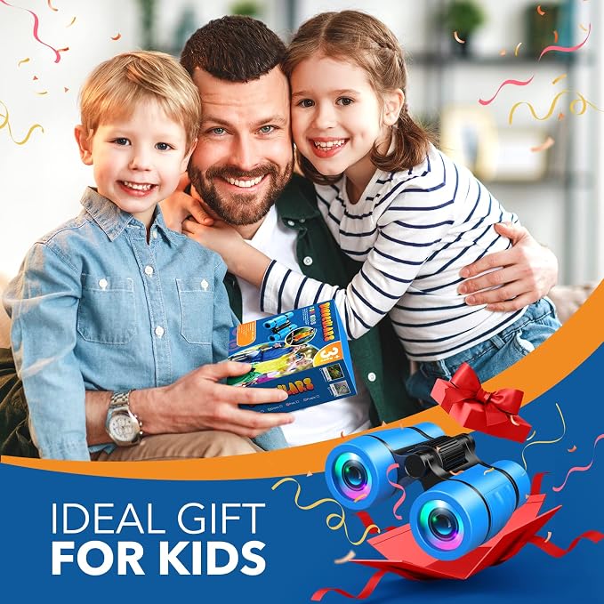 Toys for 3-7 Year Old Boys: LET'S GO! Binoculars for Kids with Bird Watching Manual Easter Birthday Gifts for 4 5 6 7 8 Year Old Boy Girls Outdoor Toy for Kid Ages 5-7 Toddler Camping Telescope - Image 7