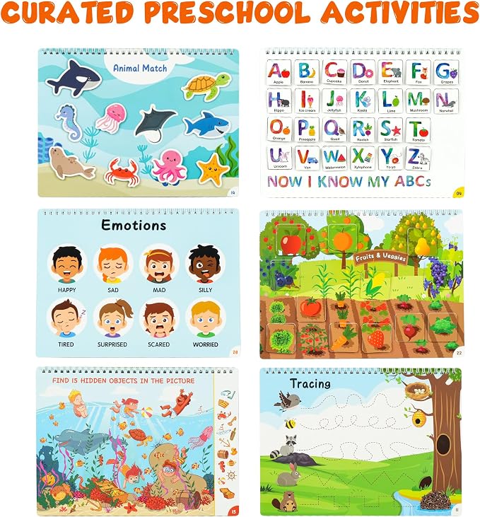 BenBen Busy Book for Toddlers 3-5, Pre-Assembled, 30 Pages, Airplane Toys - Image 5