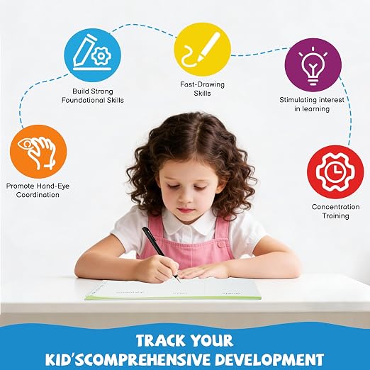 Magic Reusable Drawing Practice Kit for Kids - Grooved Tracing Drawing - Image 6