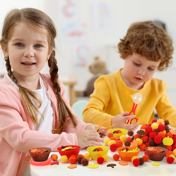 353 PCS Thanksgiving Fall Sensory Bin Fillers Fine Motor Preschool Toys - Image 5
