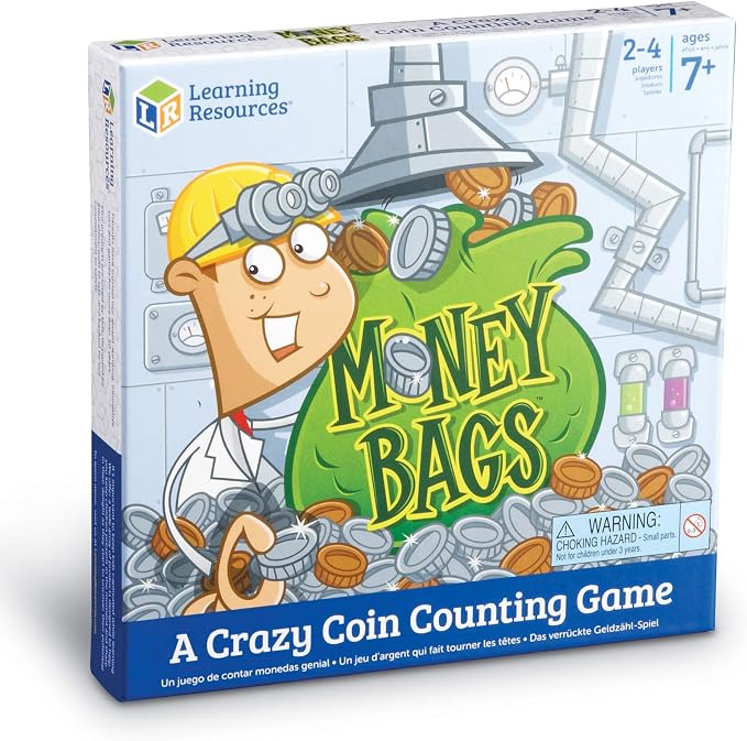 Learning Resources Money Bags Math Game - Classroom Math Games, Financial Literacy for Kids, Counting Board Game - Image 7