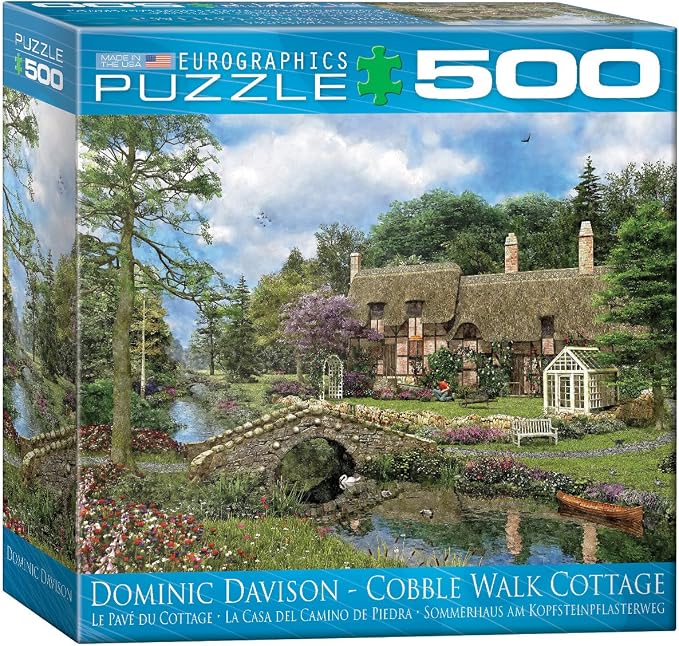 Cobble Walk Cottage by Dominic Davidson Puzzle, 500-Piece by EuroGraphics