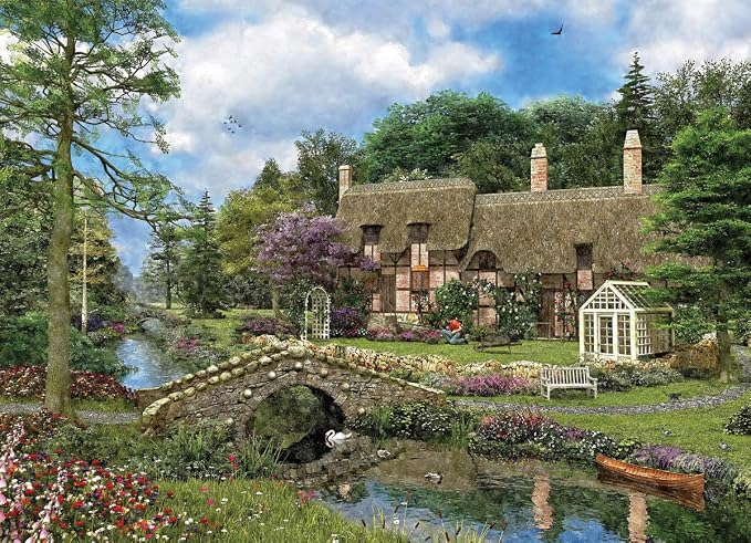 Cobble Walk Cottage by Dominic Davidson Puzzle, 500-Piece - Image 2