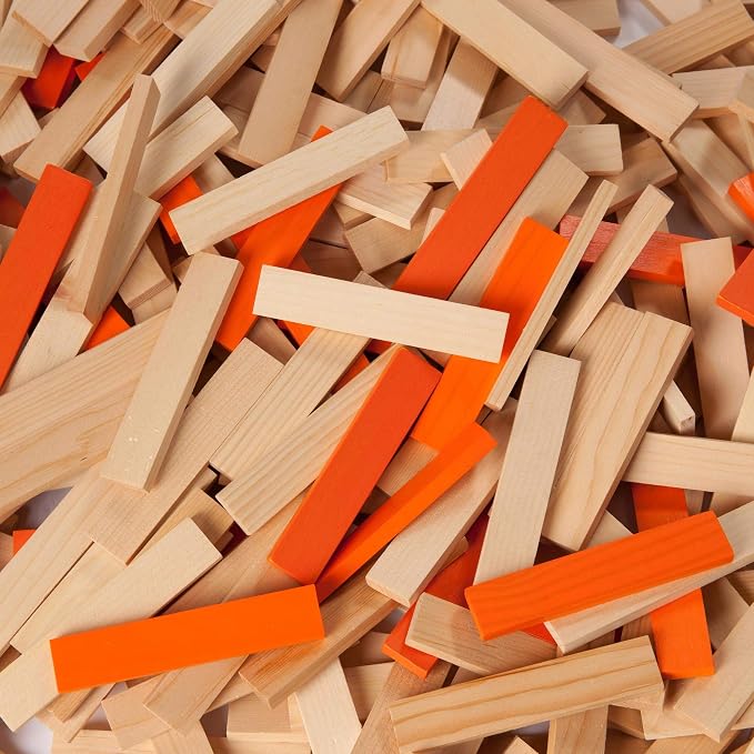 Fat Brain Toys Timber Planks 300 Piece Set - Wooden STEM Construction Set, Ages 3+ - Image 3