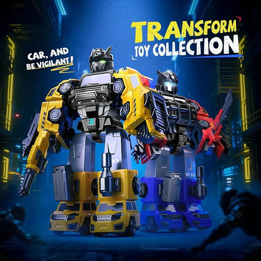 5 in 1 Transform Magnetic Construction Trucks Toys Gifts for 3 4 5 6 Year Old Boys Kids, Easy DIY Assembly, Transform Trucks Toys for Boys Kids, Ideals 3 4 5 6 Year Old Boy Birthday Gift