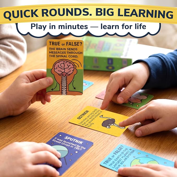 Quokka Trivia Games for Kids - 4 Set World, Space, History and Human Body - Image 5
