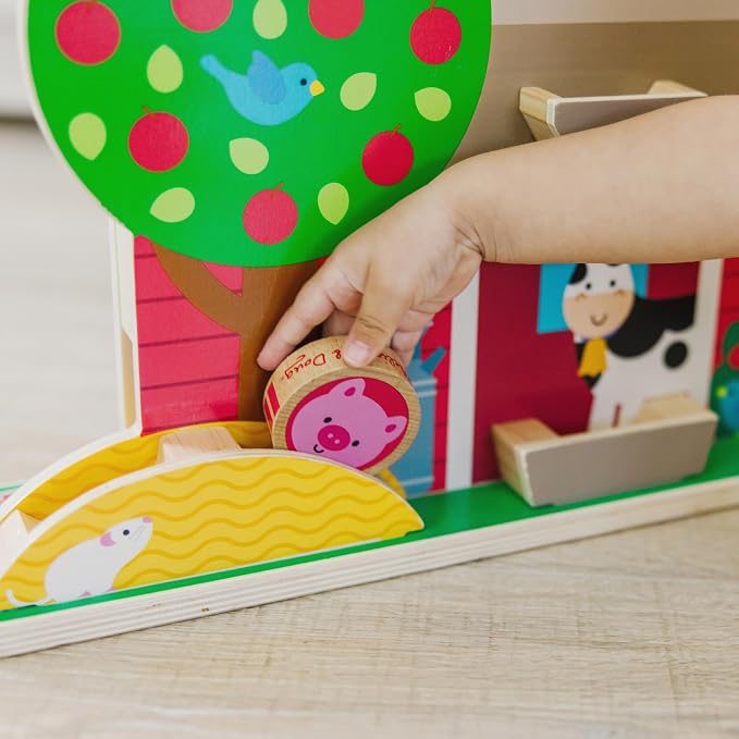 Melissa & Doug GO Tots Wooden Barnyard Tumble with 4 Disks - FSC Certified - Image 7
