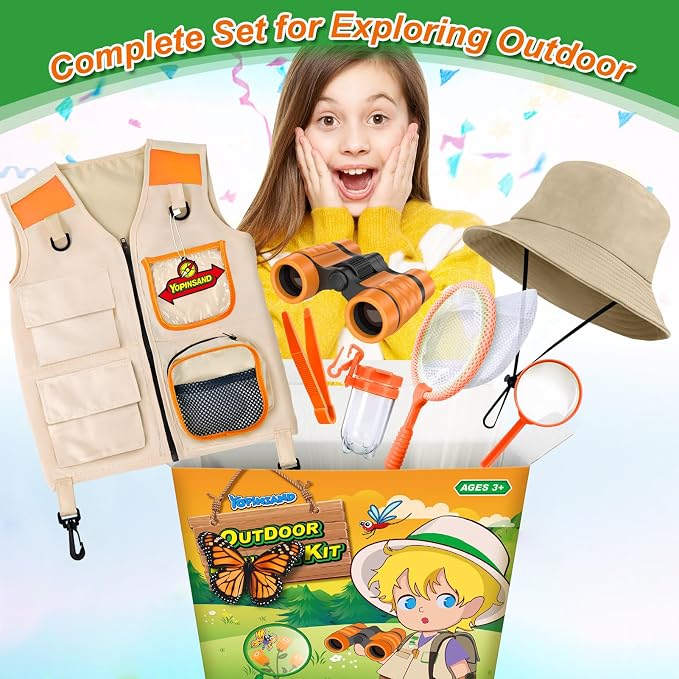 YOPINSAND Kids Explorer Kit & Bug Catcher Kit, Kids Outdoor Exploration Set - Image 3