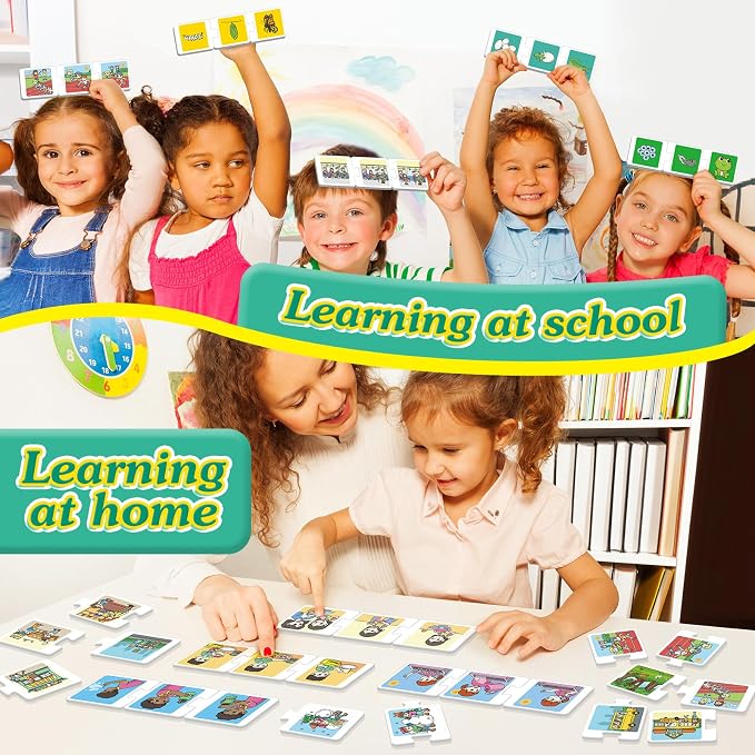 Kasfalci Sequencing Puzzle Cards,Sequence Board Game for Kids,Speech Therapy Materials for Autism,Storytelling,Social Skills,Sentence Building,Toddler Puzzles,Learning Activities,Classroom &Homeschool - Image 6