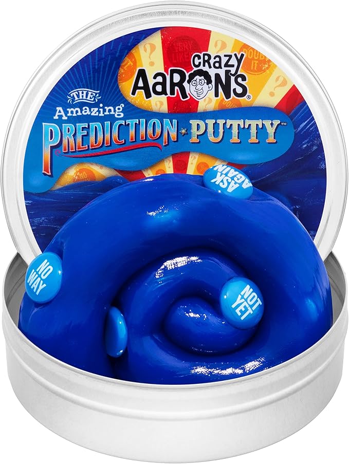 Crazy Aaron's Thinking Putty® - Prediction - Blue Sensory Putty for Kids and Grown ups in a 4" Tin - Creative and Endless Fun, Stress Relief Therapy Toys, Never Dries Out - Made in USA
