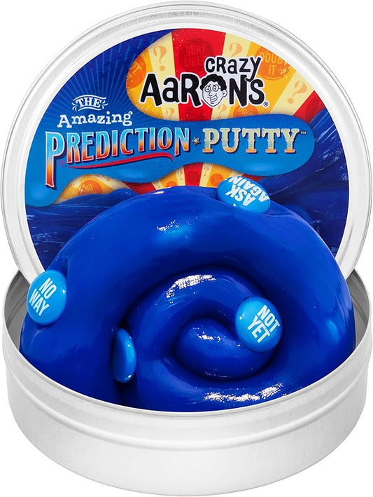 Crazy Aaron's Thinking Putty® - Prediction - Blue Sensory Putty for Kids and Grown ups in a 4" Tin - Creative and Endless Fun, Stress Relief Therapy Toys, Never Dries Out - Made in USA