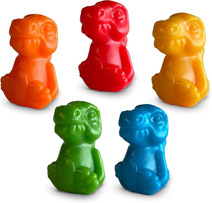 Hapinest Dinosaur Math Counters Color Sorting and Counting Activity Set - Educational Learning Games for Toddlers Preschool and Homeschool - Like Counting Bears - Image 4