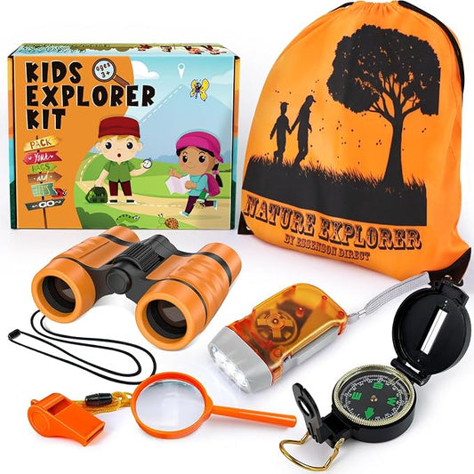 ESSENSON Kids Explorer Kit - Adventure Kit for Kids, Outdoor Explorer Kit with Binoculars, Summer Outdoor Toys for Kids Ages 4-8 by ESSENSON