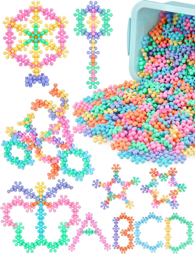 600PCS Building Blocks STEM Construction Toy, Macaron Colors by NiToy