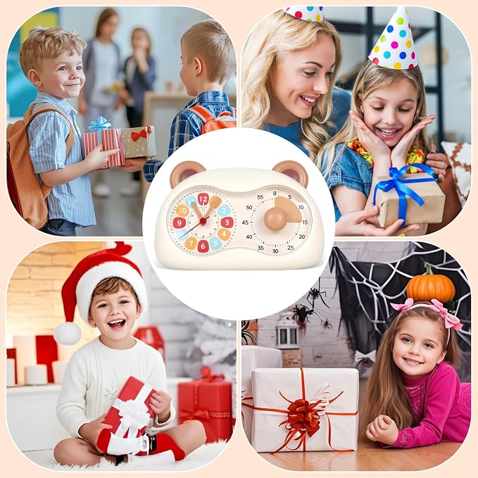 3-in-1 Alarm Clock for Kids with 60 minutes Visual Countsdown Timer - Image 7