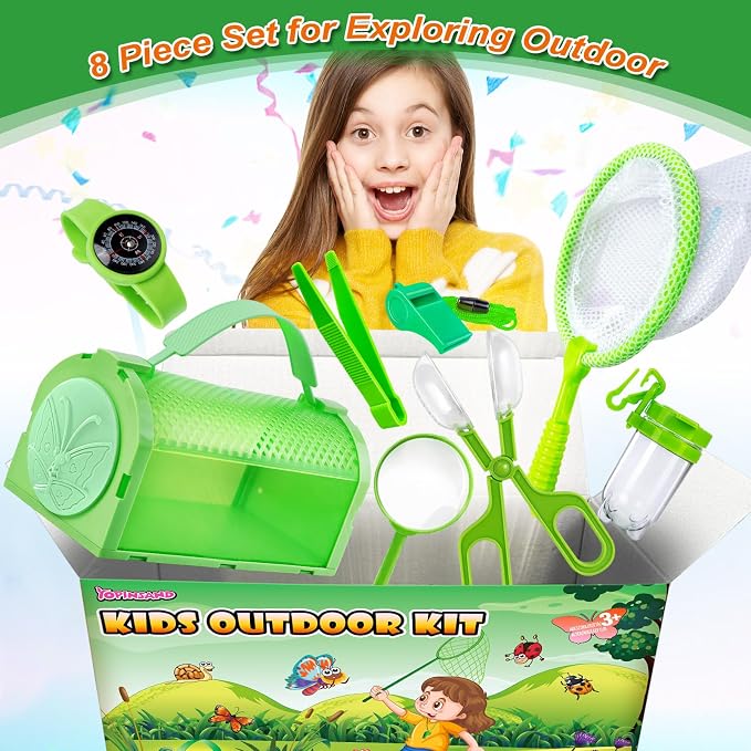 Bug Catcher Kit & Outdoor Explorer Kit for Kids, 10 Pcs Bug Catching Kit - Image 2