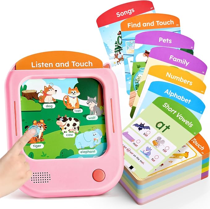 JoyCat Kids Learning Tablet, Phonics Talking Flash Cards 156 Pages by JOYCAT