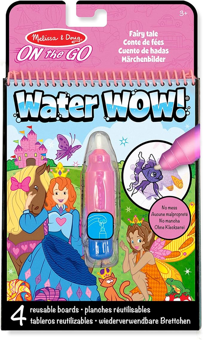 Melissa & Doug On The Go Water Wow! Mess Free Coloring Book, Reusable Water-Reveal Activity Pad, Fairy Tale, Travel Toys, Party Favors, for Toddlers & Kids Ages 3+ - FSC Certified by Unknown