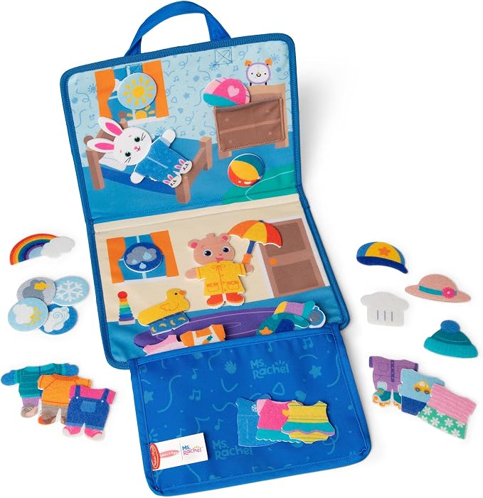 Melissa & Doug Ms. Rachel What to Wear Felt Activity Board Montessori Toys by Unknown