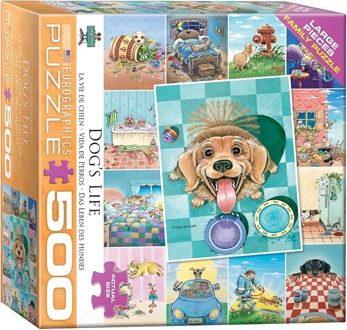 EuroGraphics (EURHR Dog's Life by Gary Patterson 500Piece Puzzle 500Piece Jigsaw Puzzle, 8500-5365 by EuroGraphics