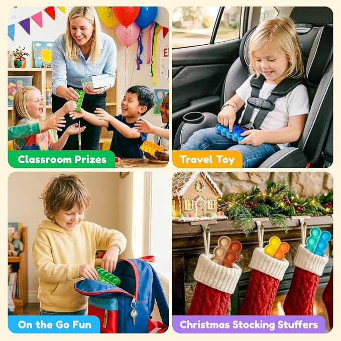 JoyCat 24 Ten Frame Math Manipulatives, Sensory Toys for Kids, Ages 3-5 - Image 4
