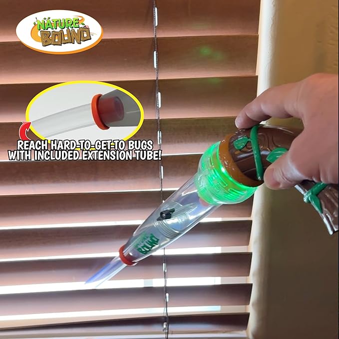Nature Bound Bug Catcher Toy, Eco-Friendly Bug Vacuum, Catch and Release Indoor/Outdoor Play, Ages 3 to 12, Green, Complete Kit for Kids, Includes Capture Core with Magnification - Image 6