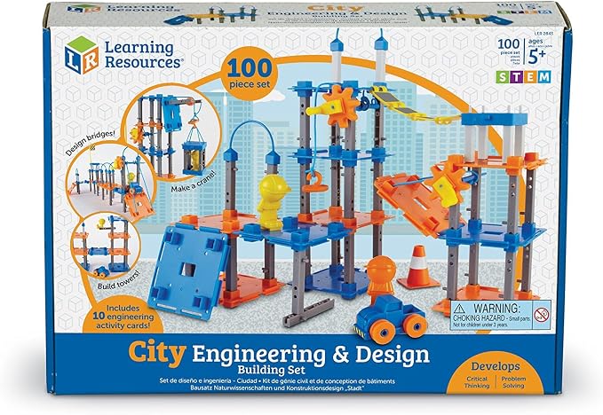 Learning Resources City Engineering & Design Building Set - Image 6